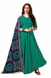 Designer Kurti With Heavy Dupatta