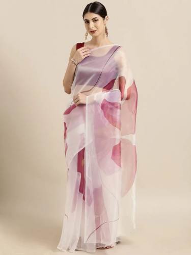 Morpankh Creation Fancy Organza Saree