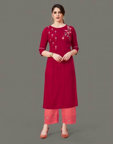 Morpankh Creation Kurti Palazzo Set