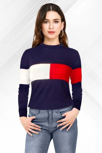 Trendy Round neck Ladies T-shirt  