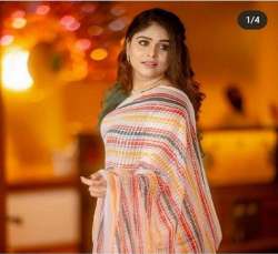 Multi Colour Sequin Designer Saree