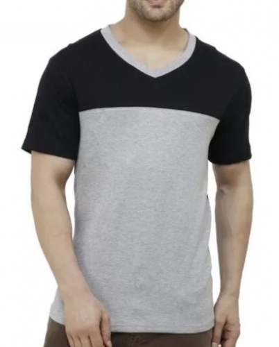 Men Regular Wear V-Neck T shirts by The Fancier Exim