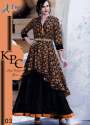 Designer Rayon gown  thumb 1