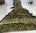 Exclusive Printed Crepe Saree thumb 11