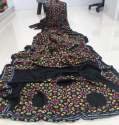 Exclusive Printed Crepe Saree thumb 16
