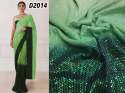 Georgette border with heavy sequence saree thumb 3