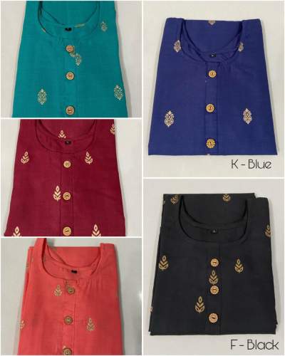 Side cut Regular wear kurti with Hit foil print