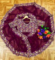 Super Trending Mirror work saree