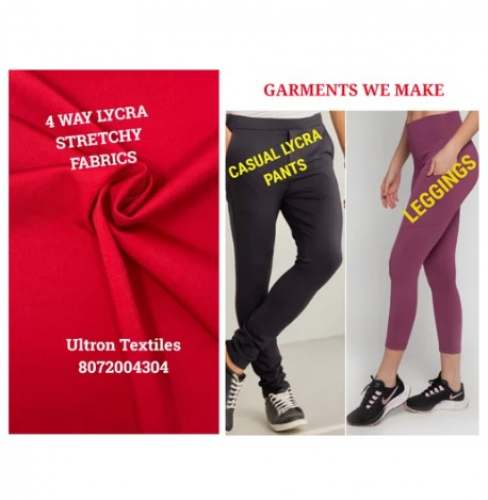 4 Way Lycra 150-200 GSM Legging Fabric by Ultron Textiles