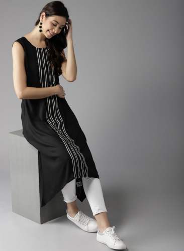 Designer Fancy Crepe kurti