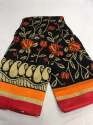Floral Print Designer Silk Saree thumb 4