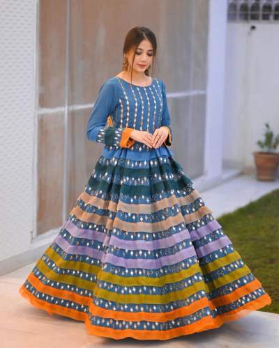 Heavy Embroidered Anarakali Gown  