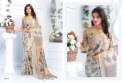PURE CREAM COLOR LINEN DIGITAL PRINT SAREE thumb 2