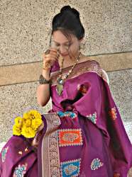 Royal Gold Zari Work Silk Saree