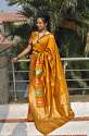 Royal Gold Zari Work Silk Saree thumb 4