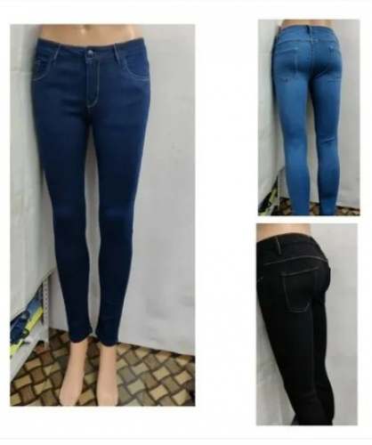 Ladies Plain Lycra Jeans by Harry Fashion