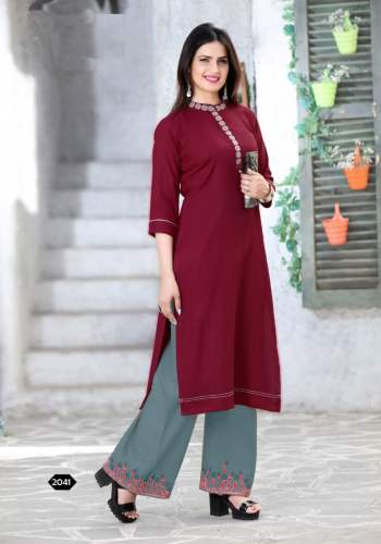 Exclusive Fancy Kurti Palazzo  by Banshi Enterprise