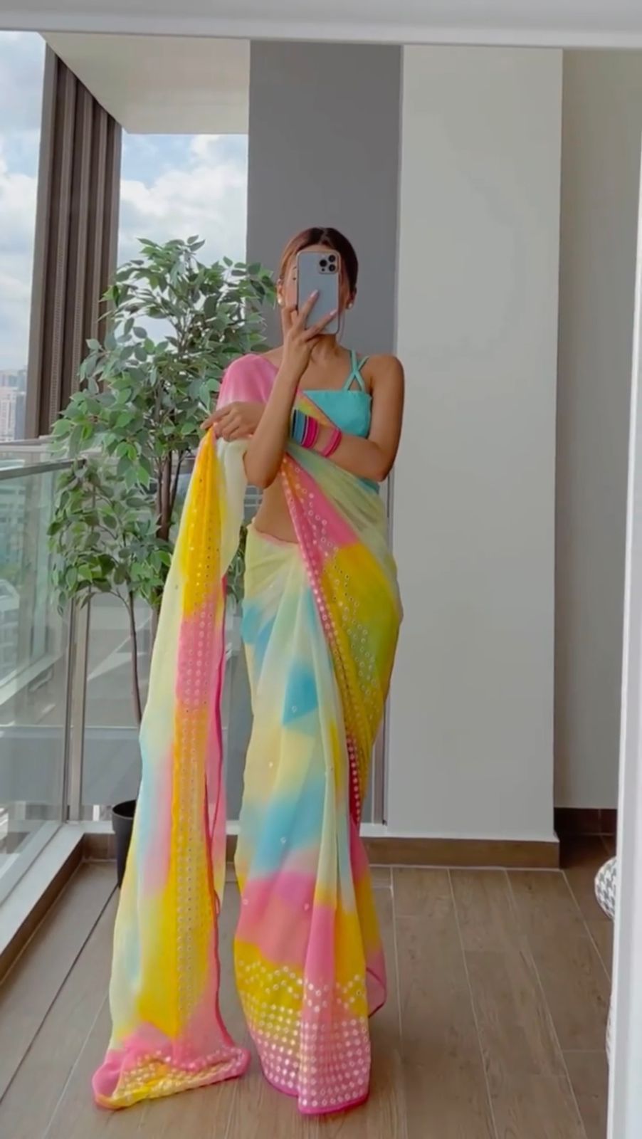 DESIGNER LEHIRIYA PRINT SAREE by D K Creation