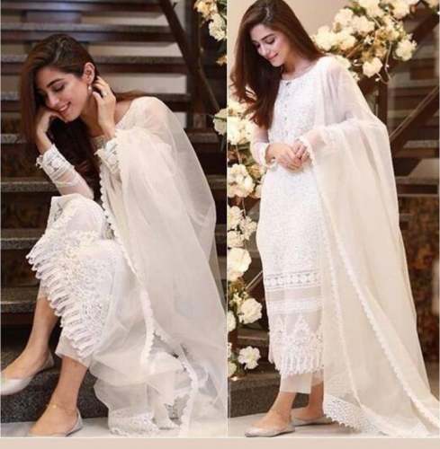  GEORGETTE WITH CHAINSTICH WORK