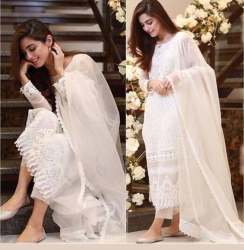  GEORGETTE WITH CHAINSTICH WORK