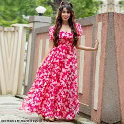 GORGEOUS WITH PRINTS GOWN