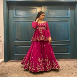 NEW ARRIVALS FOR LEHENGA CHOLI WITH PINK COLOR 