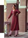 RAYON WITH EMBROIDERY WORK PALAZZO KURTI thumb 7