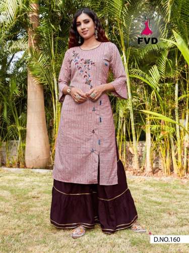 REYON KURTI SHARARA