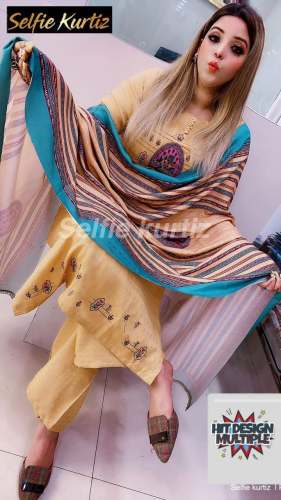  REYON PALAZZO KURTI SET 
