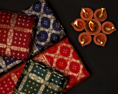 New Arrival Art Silk Bandhani Saree