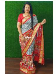 Handpicked Banarasi Soft Silk Ikkath Pattu Sarees