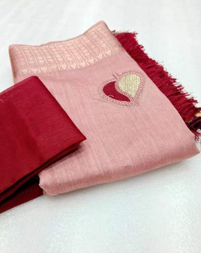 Jacquard Border Soft Cotton Saree 