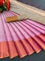 PlainUppada Pattu Tissue Saree  thumb 2