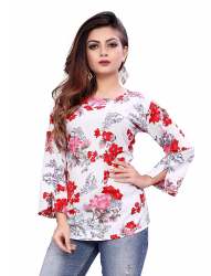 AMERICAN CREEPE TOP WHITE COLOUR 