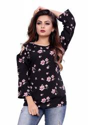 AMERICAN CREPE TOP BLACK COLOUR