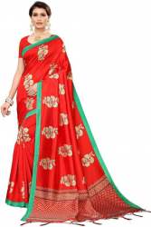 art silk printed saree