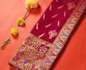 BANARASI JAQUARD PRINTED SAREE thumb 4
