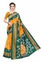 BANDHANI PRINTED ART SILK SAREE thumb 1