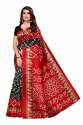 BANDHANI PRINTED ART SILK SAREE thumb 2