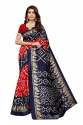 BANDHANI PRINTED ART SILK SAREE thumb 3
