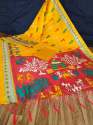 BHAGALPURI PRINTED KHADI SAREE thumb 3