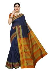 cotton chex saree