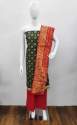 COTTON DRESS MATERIAL WITH HEAVY BANARASI DUPPTA thumb 3