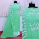 COTTON DRESS MATERIAL WITH HEAVY EMBROIDERY thumb 3
