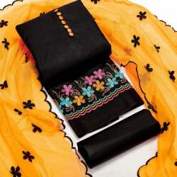 COTTON DUPPATTA WITH HEAVY MONO NET