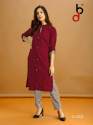BLEND COTTON WITH DIGITAL PRINT KURTI WITH PENTS thumb 1