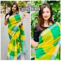 cotton silk chex  saree