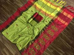 COTTON SILK SAREE WITH BEAUTIFULL BORDER