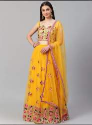 GEORGETTE LAHENGA WITH EMBROIDERY WORK