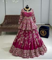 GEORGETTE WITH HEAVY EMBROIDERY WORK LEHNGA CHOLI